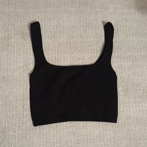 Free People black crop top